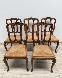 KRZESŁA DĘBOWE 5 SZT B053