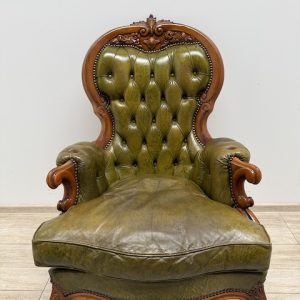 FOTEL W STYLU LUDWIKOWSKIM SKÓRA B045