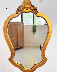 bogimeble.pl LUSTRO W ZŁOTEJ RAMIE K058