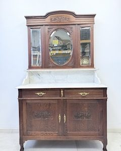KOMODA Z LUSTREM I MARMUROWYM BLATEM Z 1931 ROKU