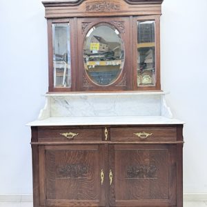 KOMODA Z LUSTREM I MARMUROWYM BLATEM Z 1931 ROKU