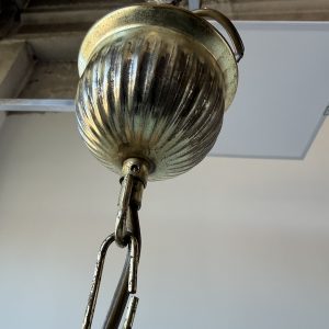 LAMPA WISZĄCA SUFITOWA ZE SZKLANYM KLOSZEM Z PRASOWANEGO SZKŁA M039