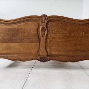 ŁÓŻKO DĘBOWE ZE STELAŻEM LUDWIK DREWNIANE VINTAGE K139