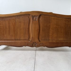 ŁÓŻKO DĘBOWE LUDWIKOWSKIE DREWNIANE VINTAGE 145 X 200 K146