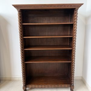 REGAŁ DĘBOWY VINTAGE RUSTYKALNY 175X119 X50 CM M083