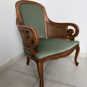 FOTEL TAPICEROWANY W STYLU LUDWIKOWSKIM BERŻERA M071