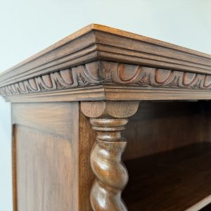REGAŁ DĘBOWY VINTAGE RUSTYKALNY 175X119 X50 CM M083