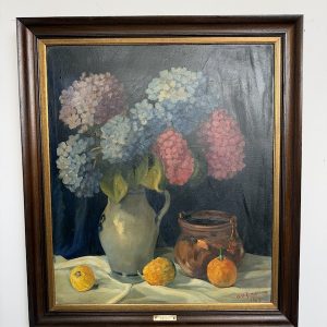 ALFONS VAN GINDEREN „HORTENSIA’S”, 1963 R, OLEJ NA PŁÓTNIE  M074