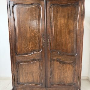 SZAFA DWUDRZWIOWA DĘBOWA CZOPOWANA W STYLU LUDWIKOWSKIM M094
