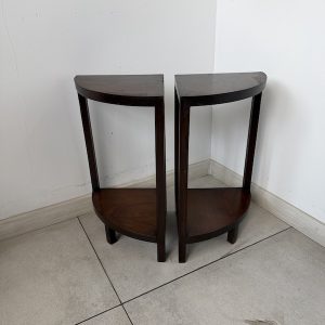 STYLOWE KONSOLE DREWNIANE NA KORYTARZ NAROŻNE KOMPLET 2 SZT M096