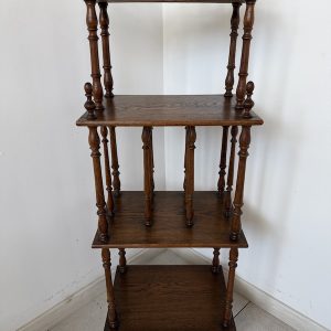 ETAŻERKA DĘBOWA STYLOWA REGAŁ M093