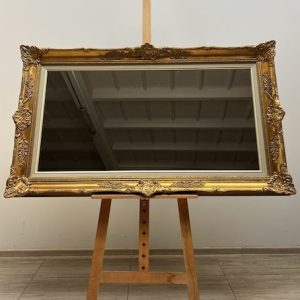 LUSTRO STYLOWE W ZŁOTEJ RAMIE B086