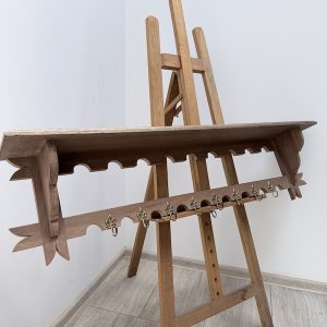 DREWNIANY WIESZAK Z PÓŁKĄ B264